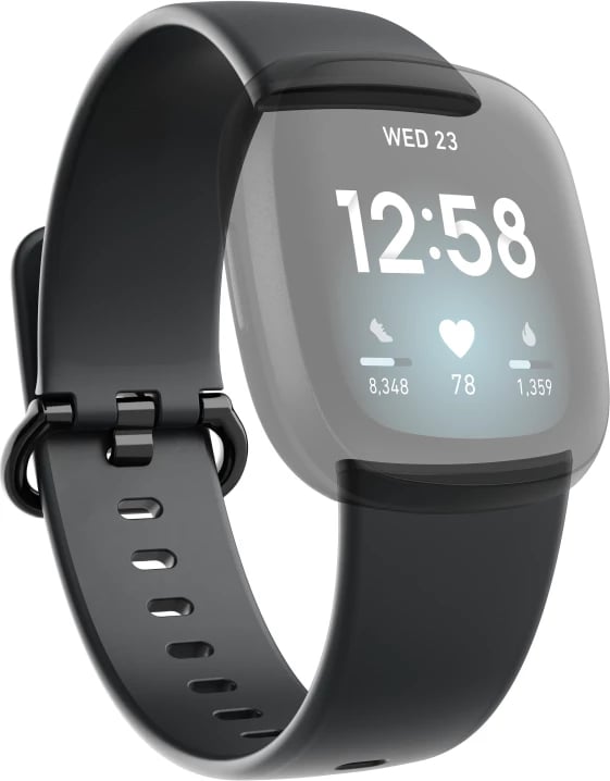 Rrip Hama për FitBit Versa 3, 4, Sense, Sense 2, i zi
