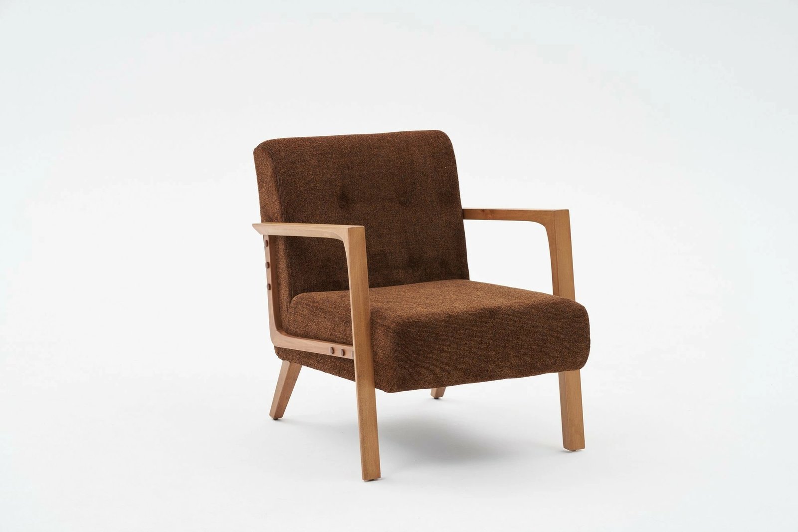 Karrige krahu Atelier del Sofa, Kemer, ngjyrë kafe