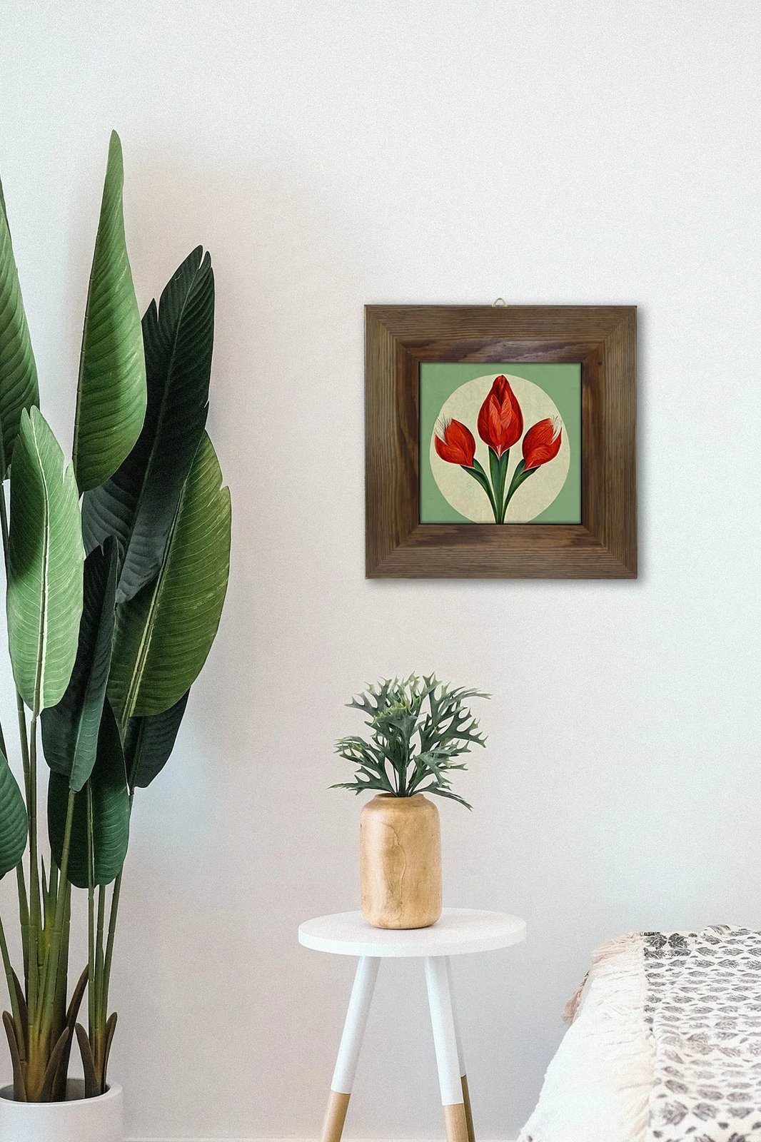 Pikturë dekorative me kornizë, Wallity, Artvessakaro55, shumëngjyrëshe, 15.5x15.5cm