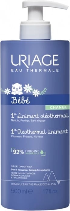 Krem për zonën e pelenave URIAGE Bebe 1st Oleothermal Liniment 500ml Krem për zonën e pelenave URIAGE Bebe 1st Oleothermal Liniment 500ml
