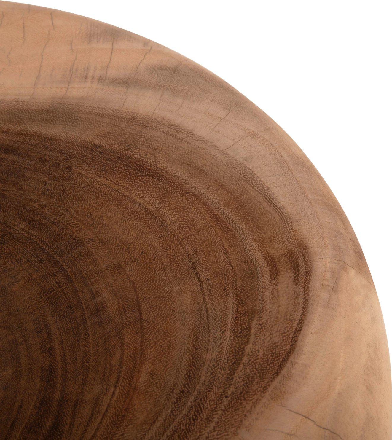 Tavolinë anësore e rrumbullakët CUPRE, dru SUAR, ngjyrë natyrale, FH9793, Φ43x46H cm