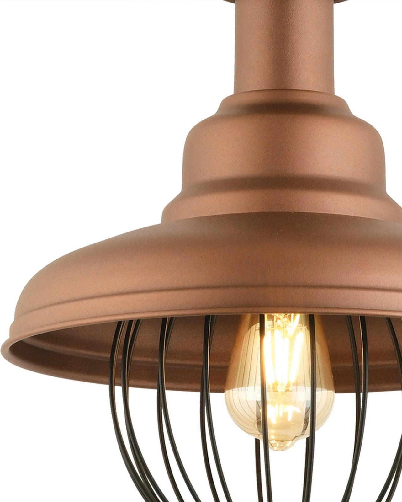 Llambë tavani Opviq, ngjyrë bakri, RT-11 Llambë tavani Opviq, ngjyrë bakri, RT-11