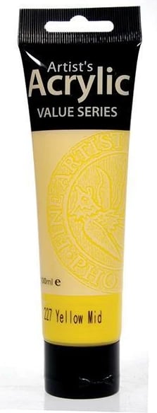Ngjyrë akrilike PHOENIX 25583-47, tub 100ml, 227 Yellow Mid