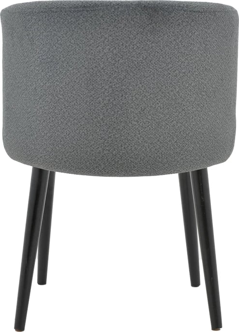 Karrige Sirbet, stof teddy anthracite, metal i zi, 55x45x80cm