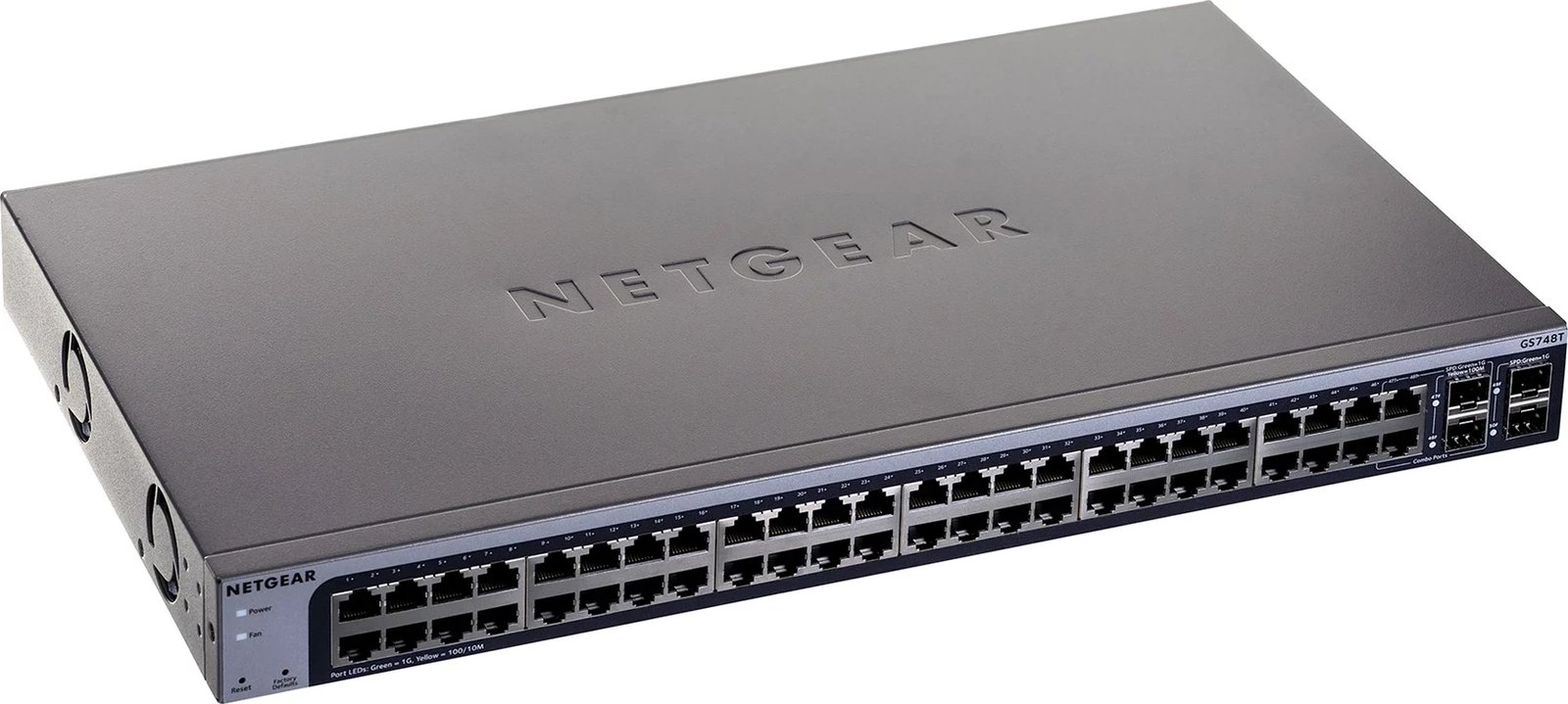 Switch i menaxhuar NETGEAR GS748Tv6, 48 porta Gigabit Ethernet, 2 SFP, Gri Switch i menaxhuar NETGEAR GS748Tv6, 48 porta Gigabit Ethernet, 2 SFP, Gri