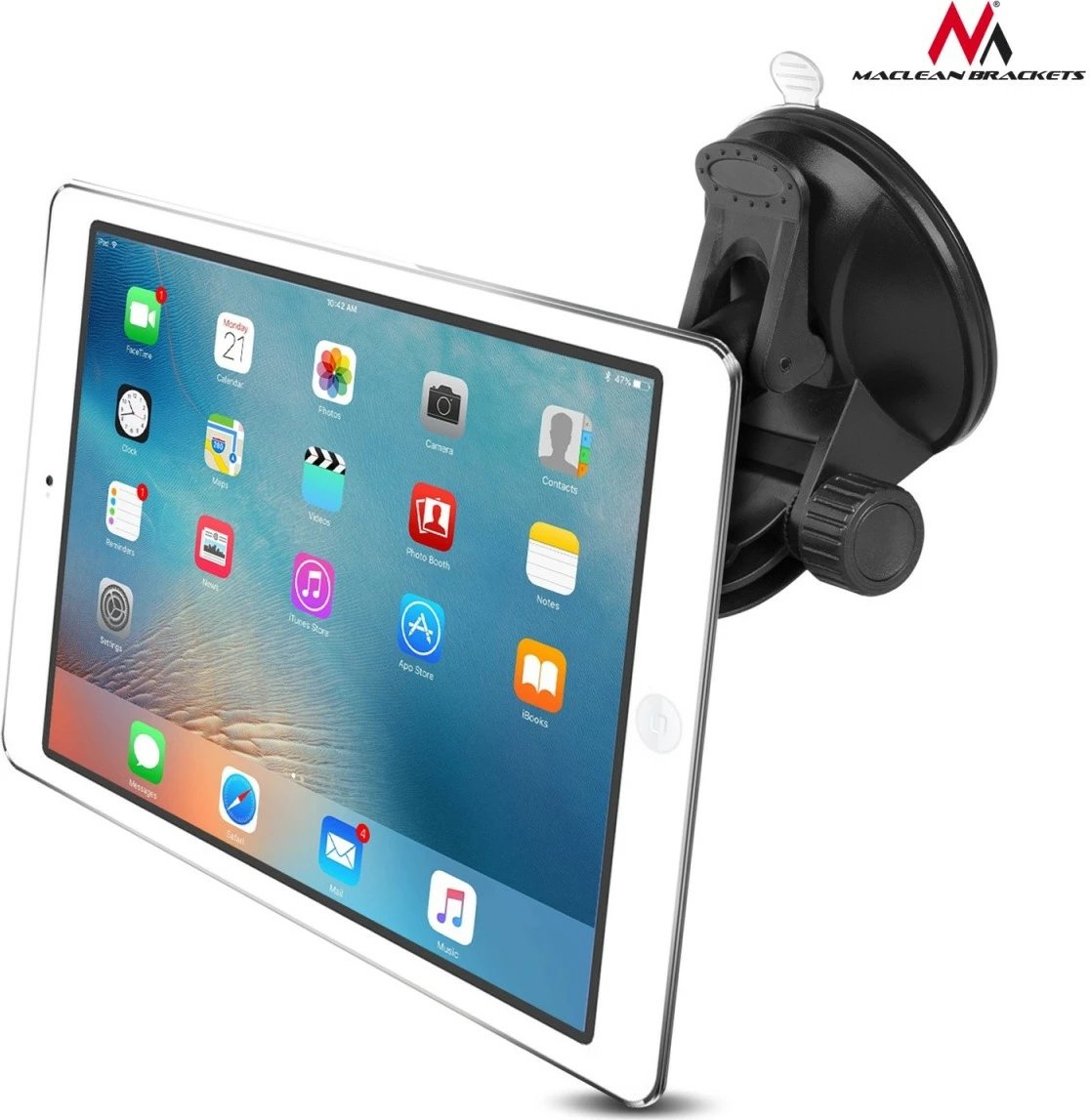 Mbajtës magnetik për veturë Maclean MC-822, për tabletë dhe smartphone, i zi