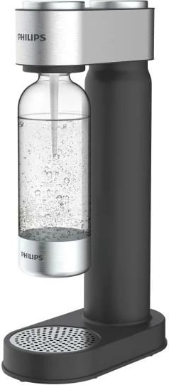 Aparat për gazifikim uji, Philips GoZero ADD4902BK, 230×230×440 mm, e zezë/argjendtë