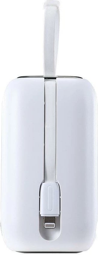 Powerbank Joyroom JR-L012, 10000mAh, 22.5W, me 2 kabllo të integruara USB-C dhe Lightning, Bardhë