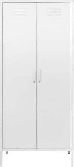 Dollap metalik Nextdeco, i bardhë, H170x76x50cm