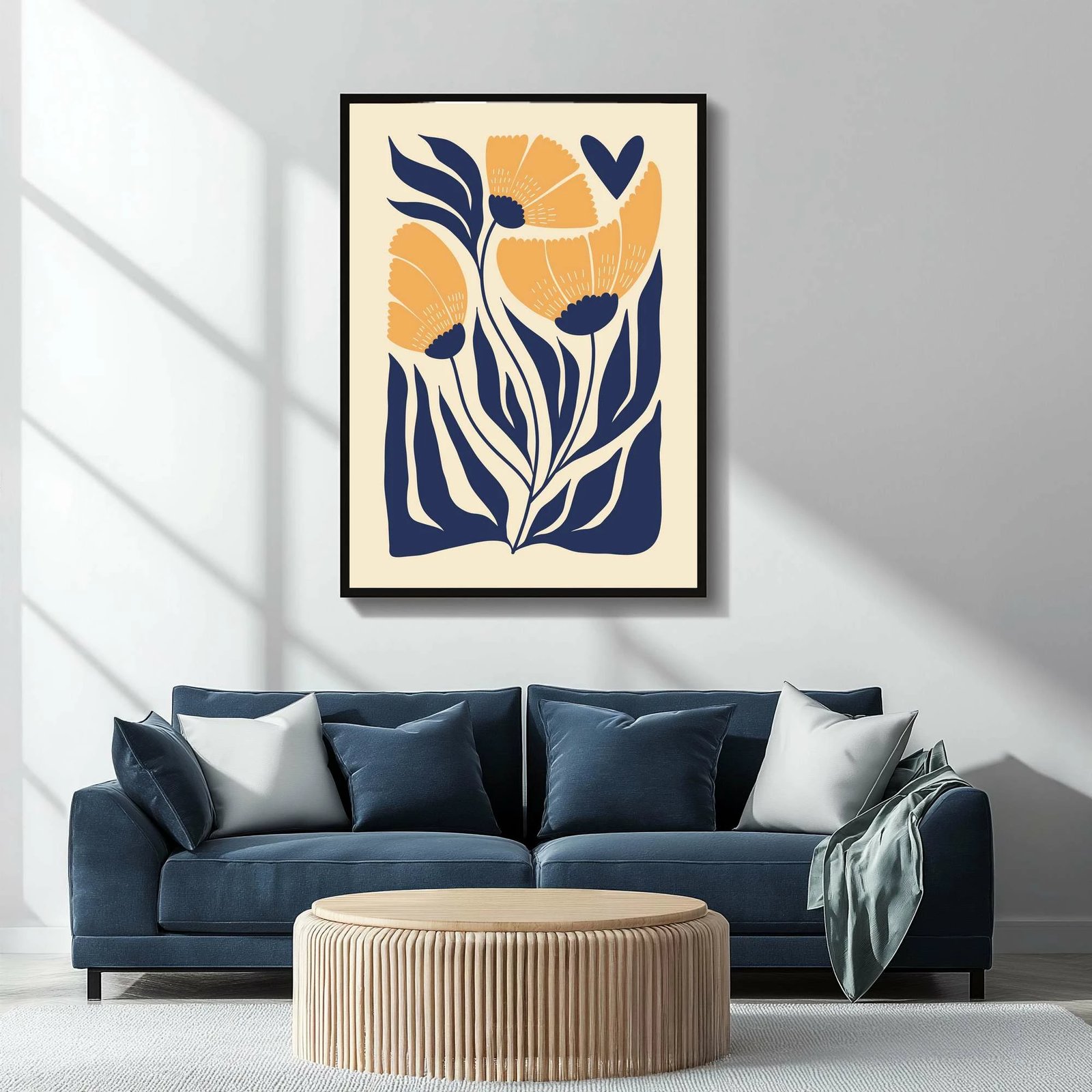 Pikturë dekorative me kornizë MDF, Wallity, Mp-00103, 50x70cm