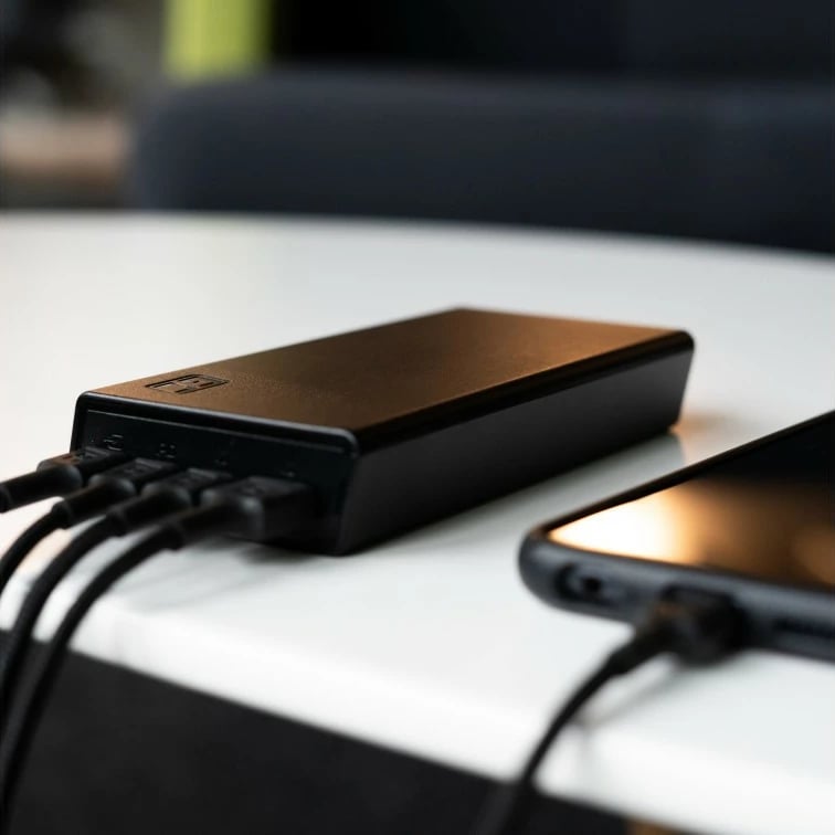 Powerbank Green Cell PowerPlay 20S 20000mAh, 22.5W, 3x USB-C, 1x USB-A, e zezë