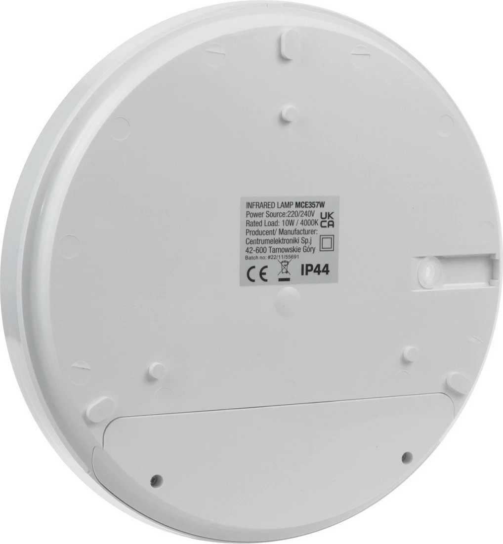 Lampë LED me sensor lëvizjeje Maclean MCE357W 10W 900lm 4000K IP44, e bardhë