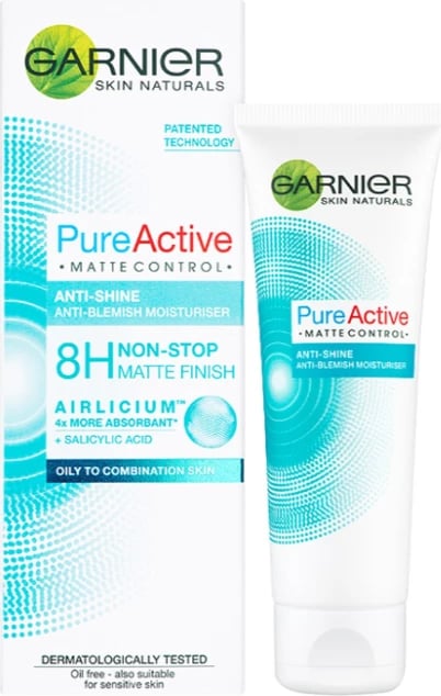 Gar.Skin.Pure Active Matte Control Anti Blemish Face Moisturiser 50Ml