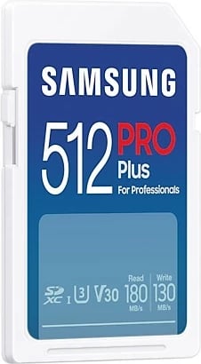 Kartelë SDXC Samsung PRO Plus 512GB, UHS-I, Class 3, e bardhë