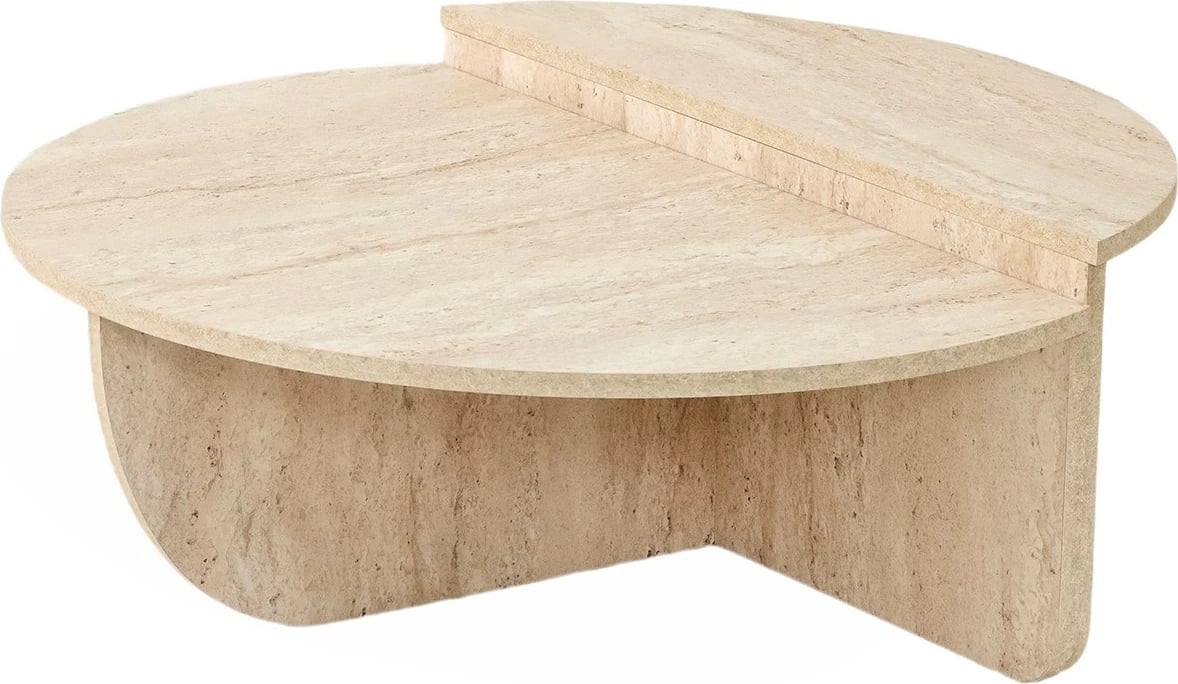 Tavolinë kafeje Hanah Home, Podium, ngjyrë travertine