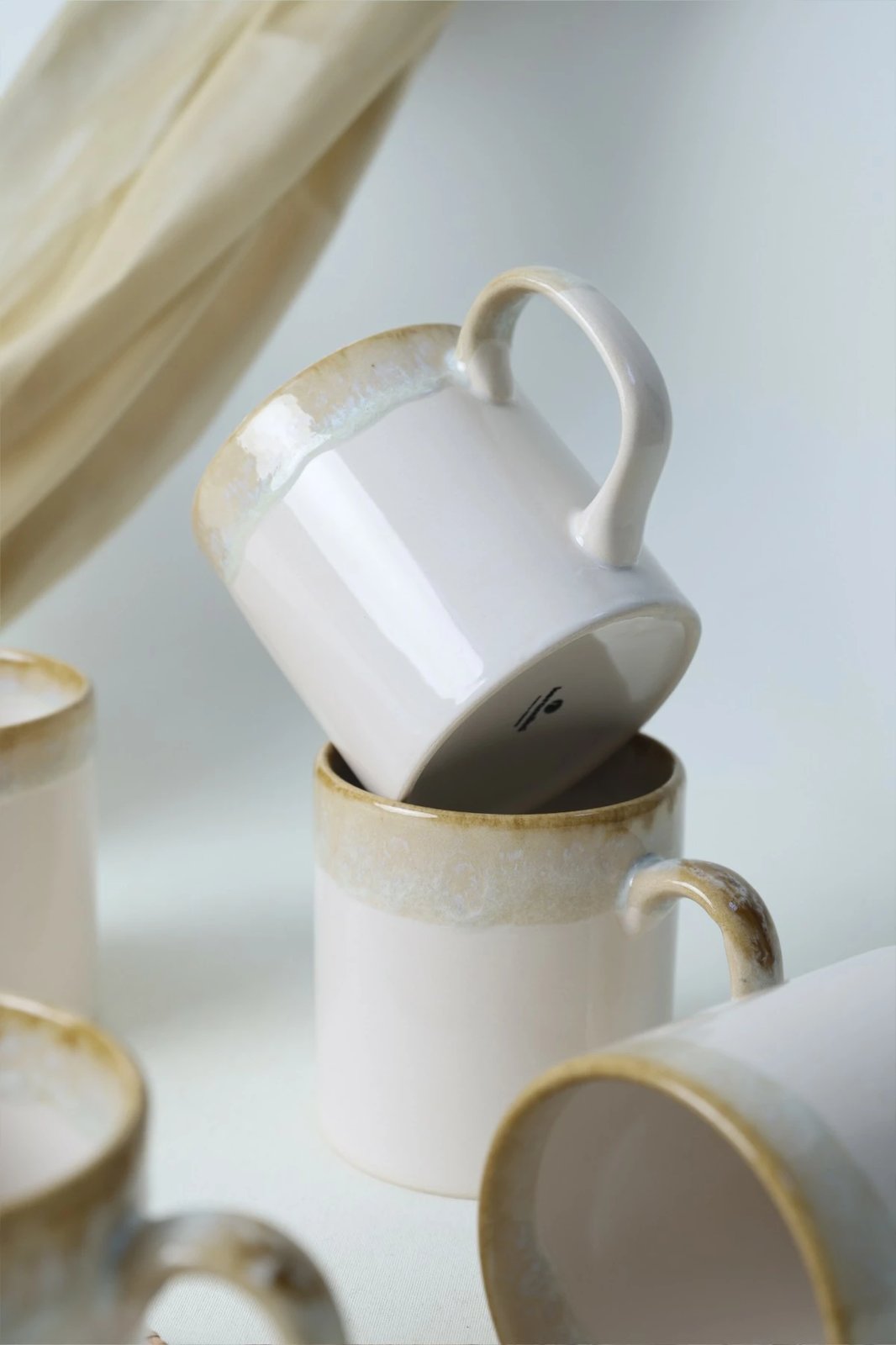 Set filxhanash (6 copë), ngjyrë rëre, Hermia Concept, X00017776 Set filxhanash (6 copë), ngjyrë rëre, Hermia Concept, X00017776