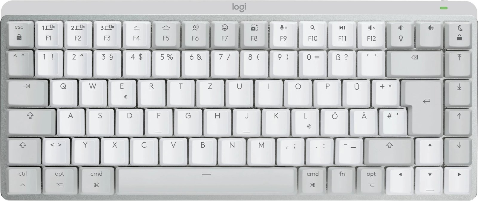 Tastierë mekanike Logitech MX Mechanical Mini për Mac, Wireless, E bardhë