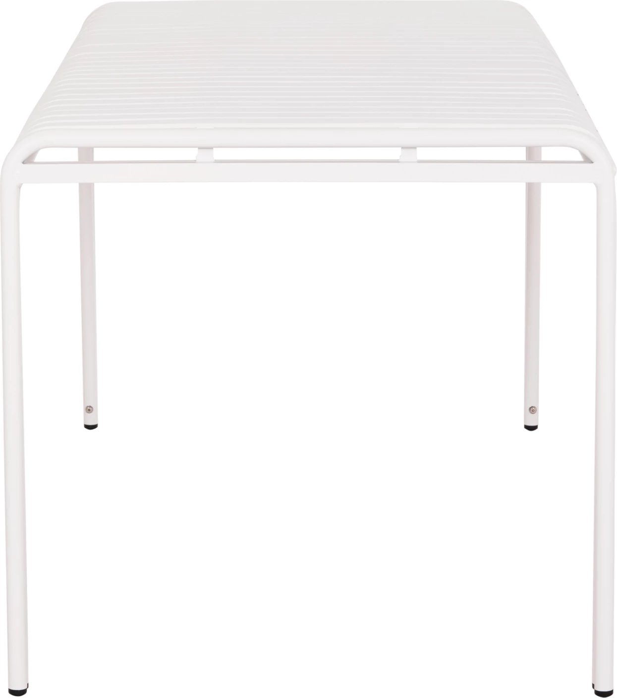 Tavolinë alumini për jashtë, ngjyrë e bardhë, RACHEL FH6339.02, 150x80x75cm