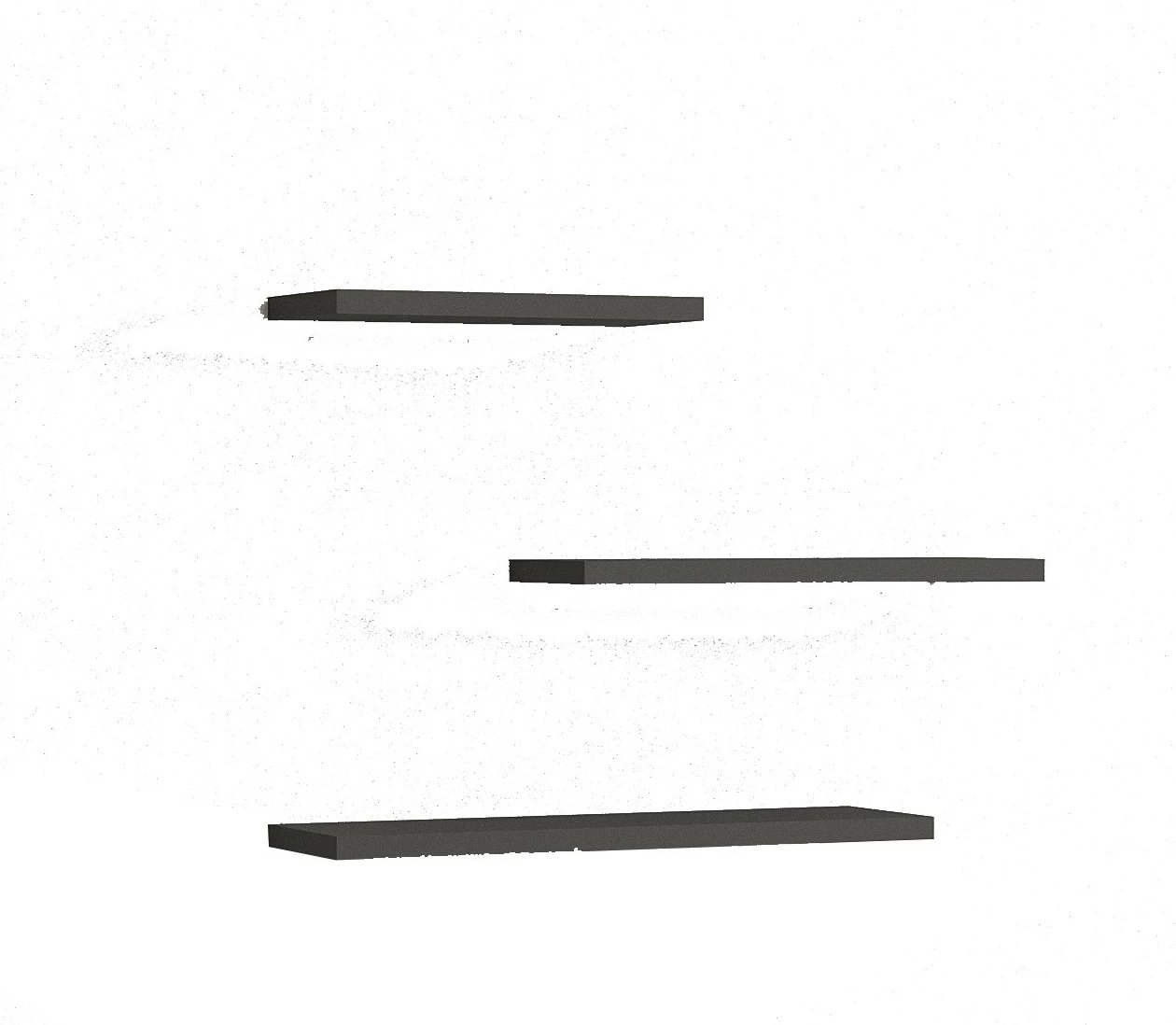 Raft muri Leila, ngjyrë antracit, Hanah Home