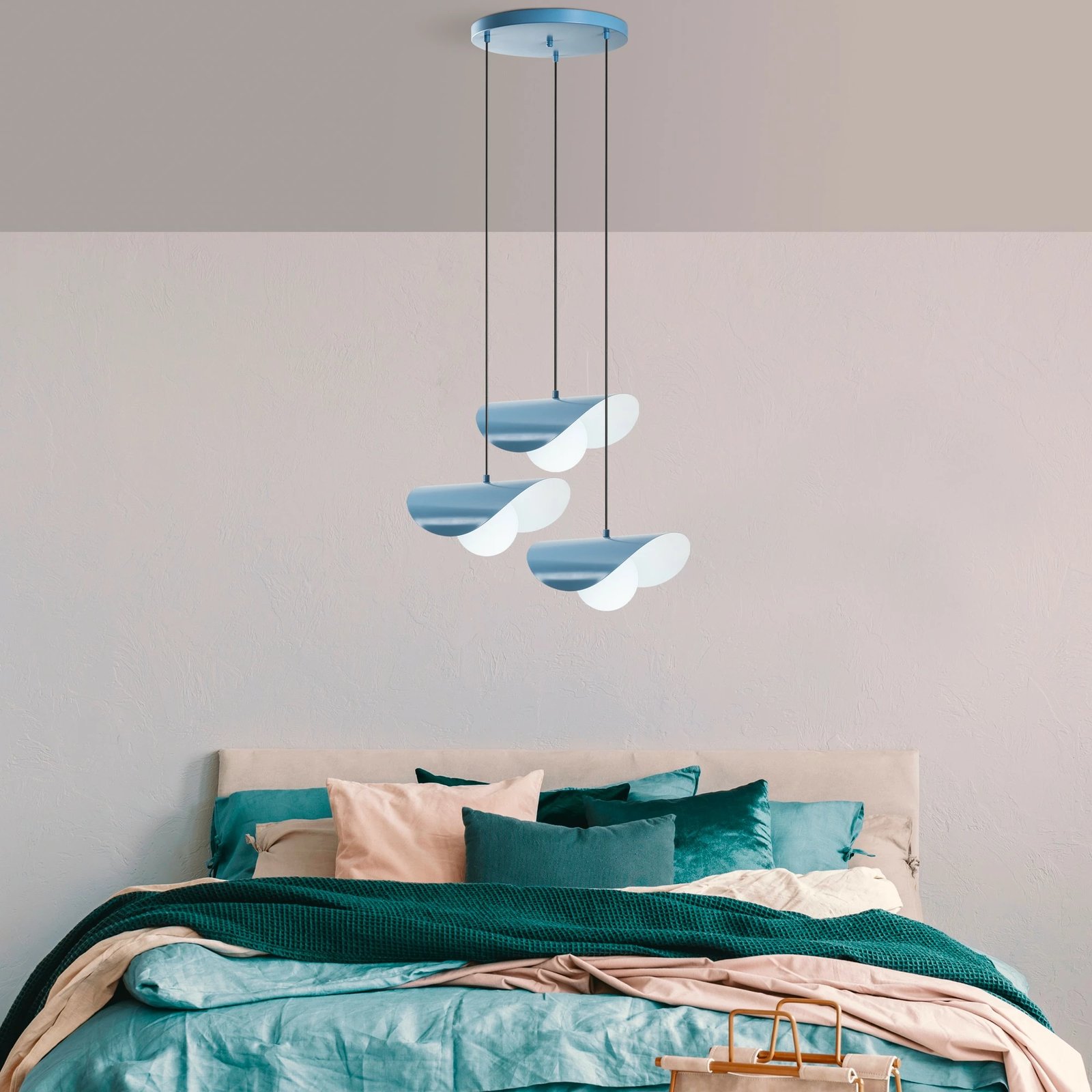 Llambë tavani Opviq Vatoz Nus 6141, ngjyrë kaltër e çelët