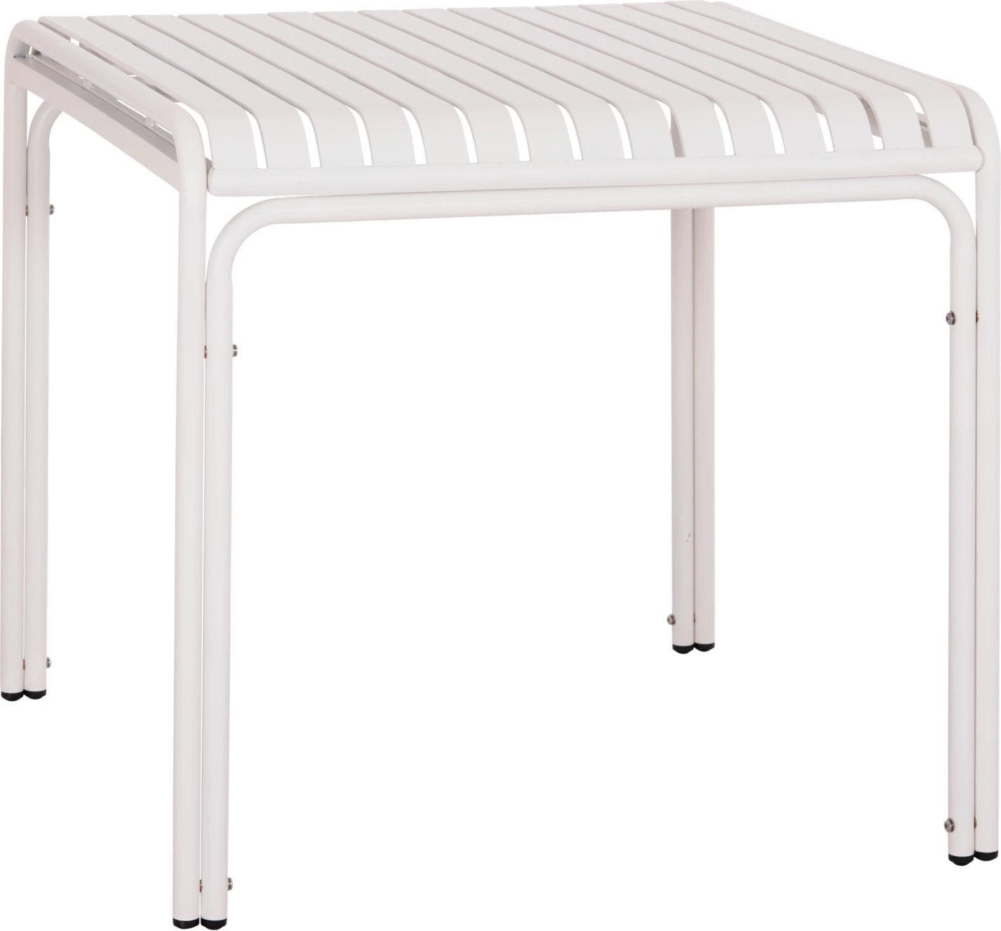 Tavolinë katrore alumini për jashtë, ngjyrë e bardhë, RACHEL FH6338.02, 80x80x75cm