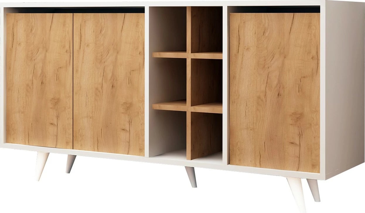 Konsolë Hanah Home, Prava, ngjyrë lis dhe e bardhë