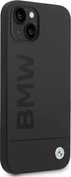 Mbështjellës BMW BMHMP14MSLBLBK për iPhone 14 Plus 6.7", silikon, MagSafe, zi