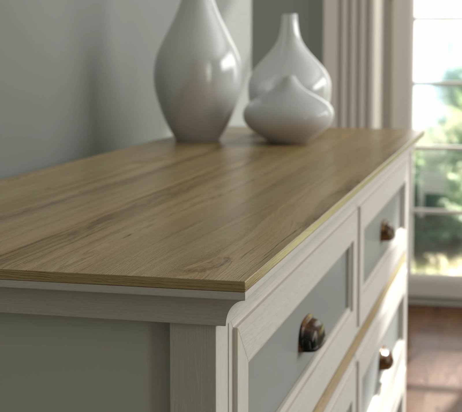 Komodë Skye Decor, FRN-21014, krem, lis, gri