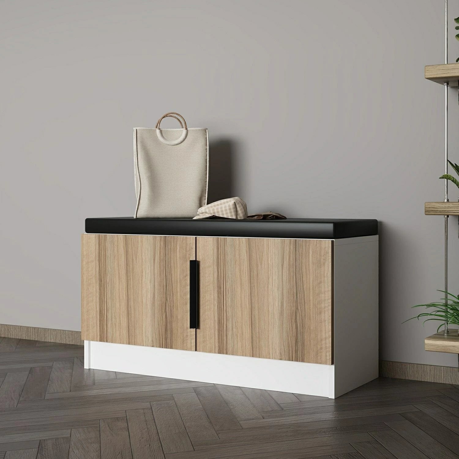 Stendë për korridor Noah, ngjyrë arre, 90x50x35cm