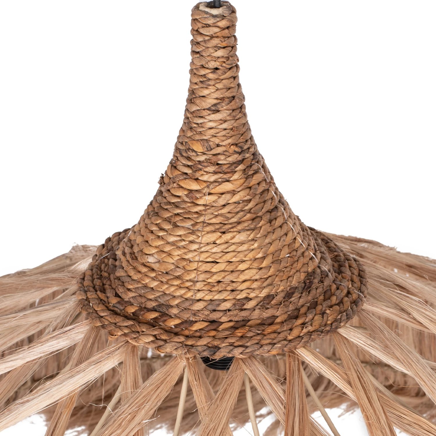 Llambë tavani prej fibrash abaka, ngjyrë natyrale, Φ80x62-90Hcm, FH7780 Llambë tavani prej fibrash abaka, ngjyrë natyrale, Φ80x62-90Hcm, FH7780