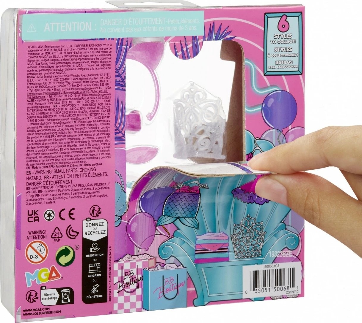 Set lodrash L.O.L. Surprise Fashion Packs, MGA, 12 copë, për vajza