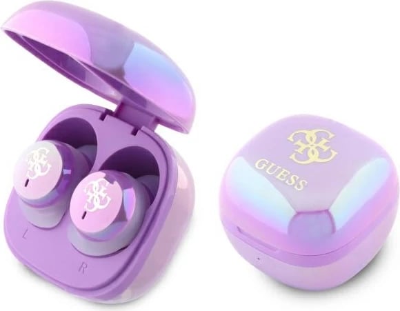 Kufje Guess 4G Printed Logo Bluetooth TWS me docking station, Violet Kufje Guess 4G Printed Logo Bluetooth TWS me docking station, Violet