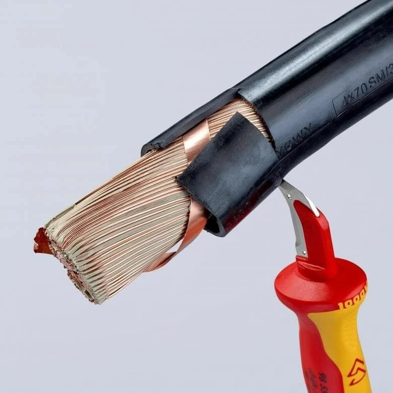 Thikë KNIPEX 98 55 SB, Fiks, 180 mm, Verdhë