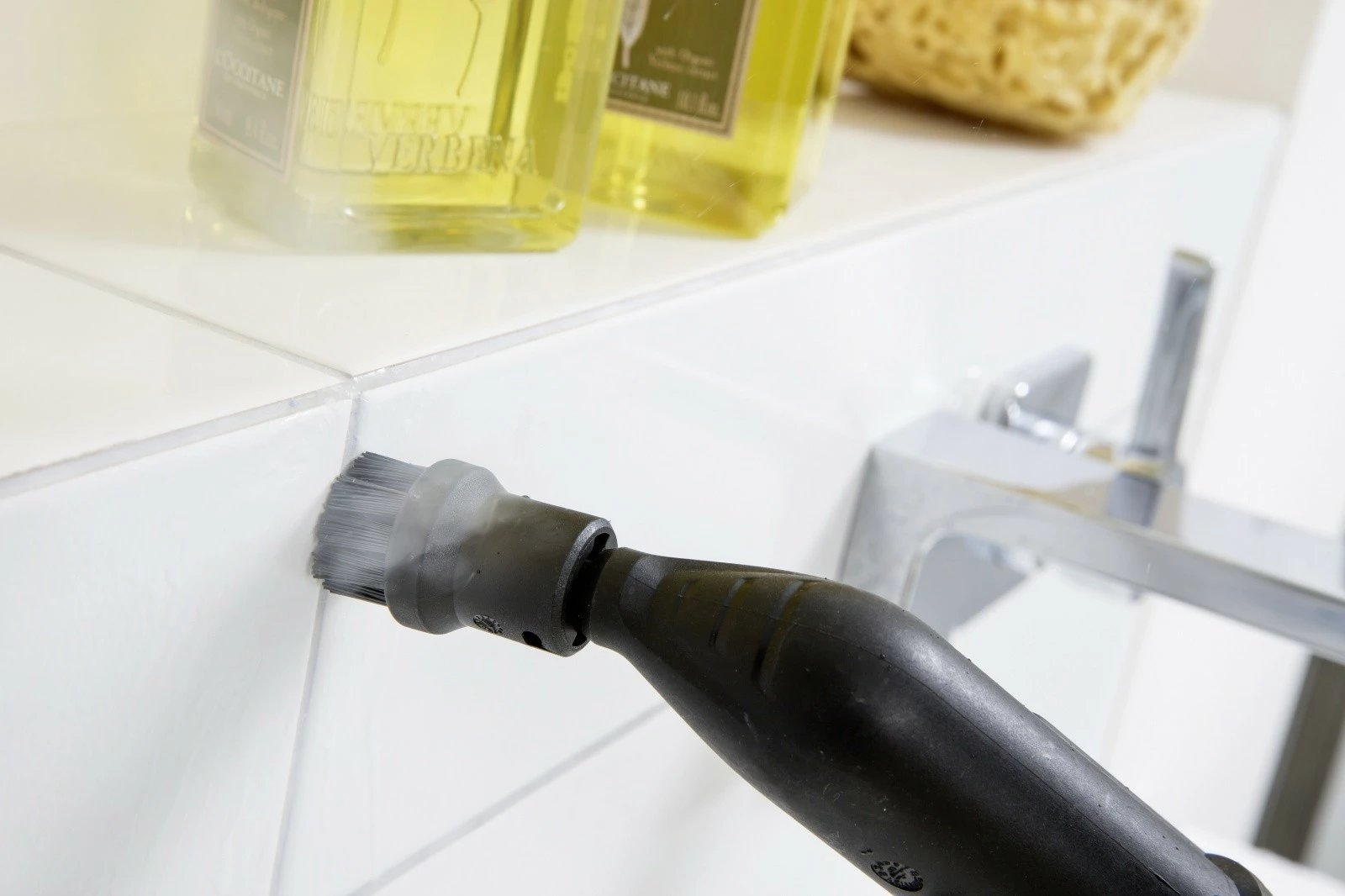 Set furça të rrumbullakëta Karcher 2.863-264.0, 4 copë, zi/verdhë
