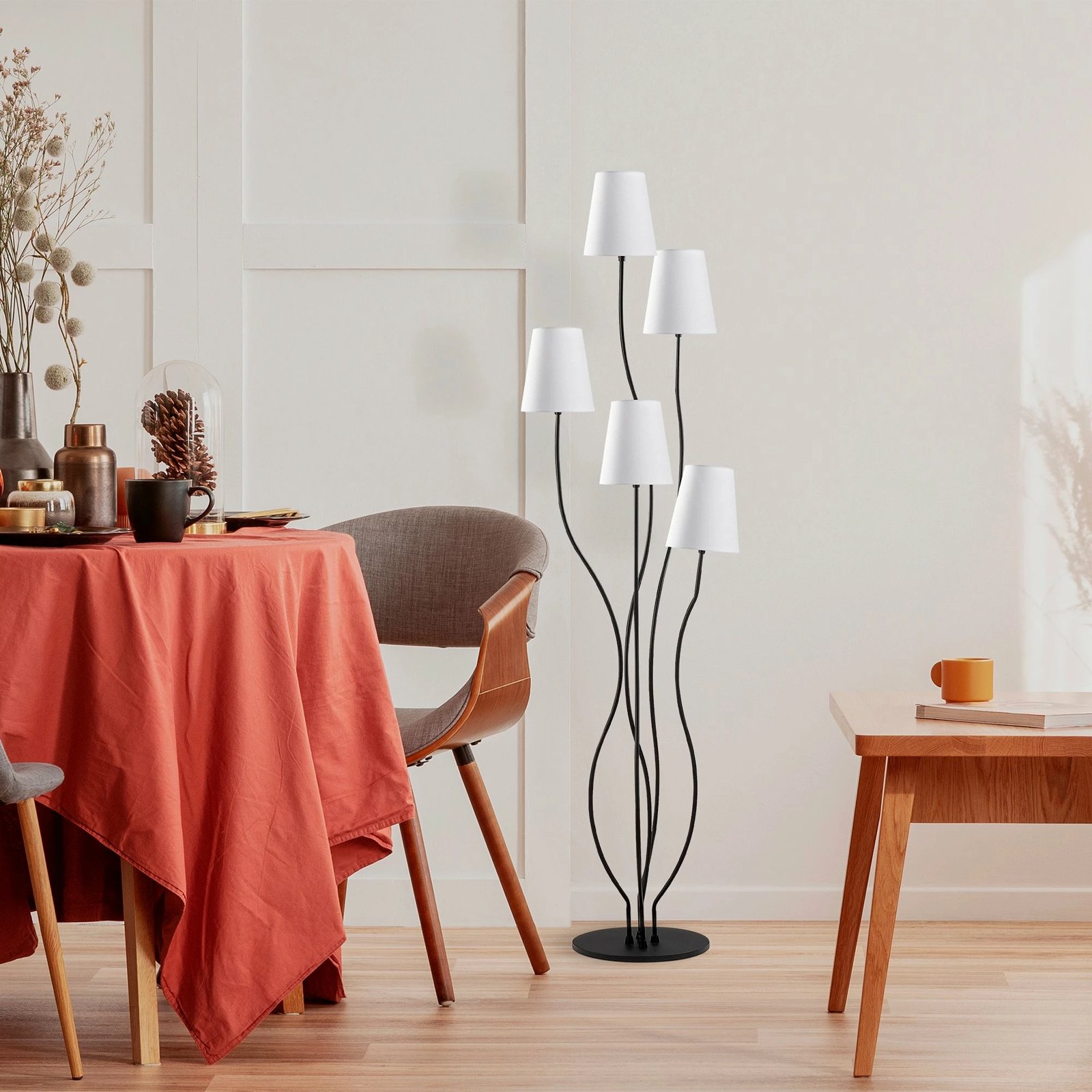 Llambë dyshemeje Opviq, Bonibon, e zezë dhe e bardhë, 44x44x160cm