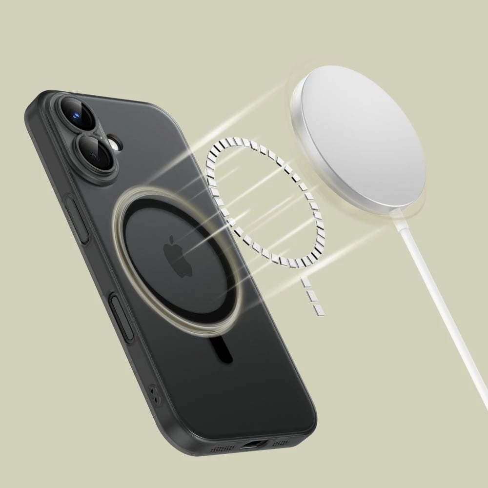 Mbështjellës Tech-Protect MagSlim MagSafe për iPhone 16, i zi