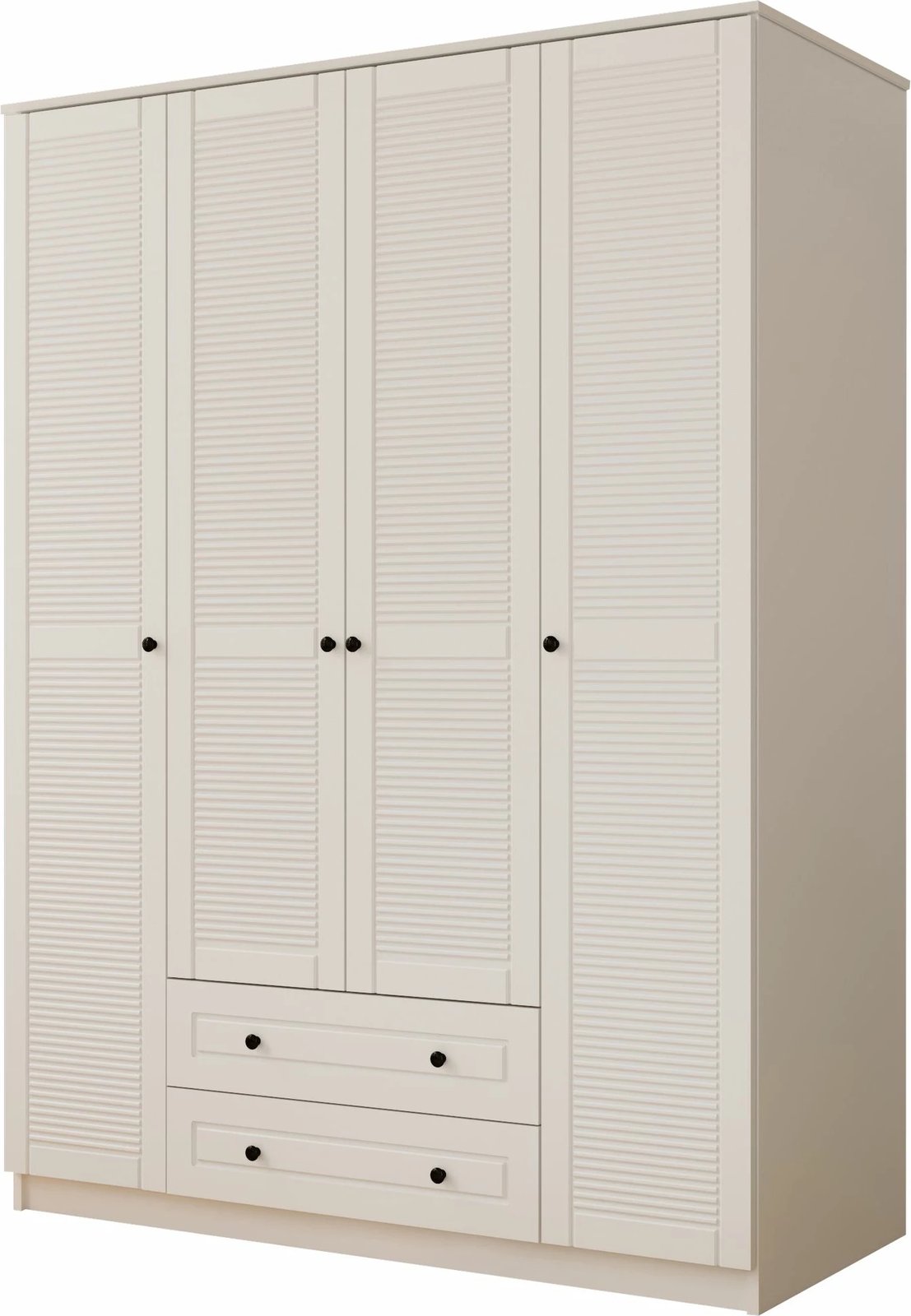 Dollap garderobe, ngjyrë e bardhë mat, Skye Decor, RB-063-01, 140x210x52cm