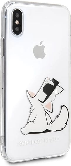 Mbështjellës Karl Lagerfeld Choupette Fun për iPhone X/Xs, Transparent