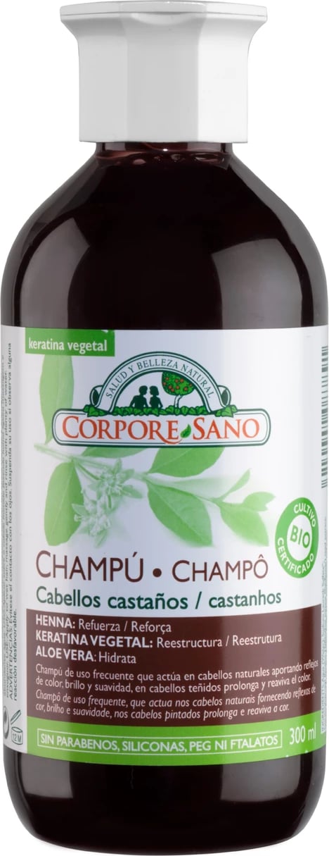 Shampon unisex Corpore Henna për flokë kafe 300ml