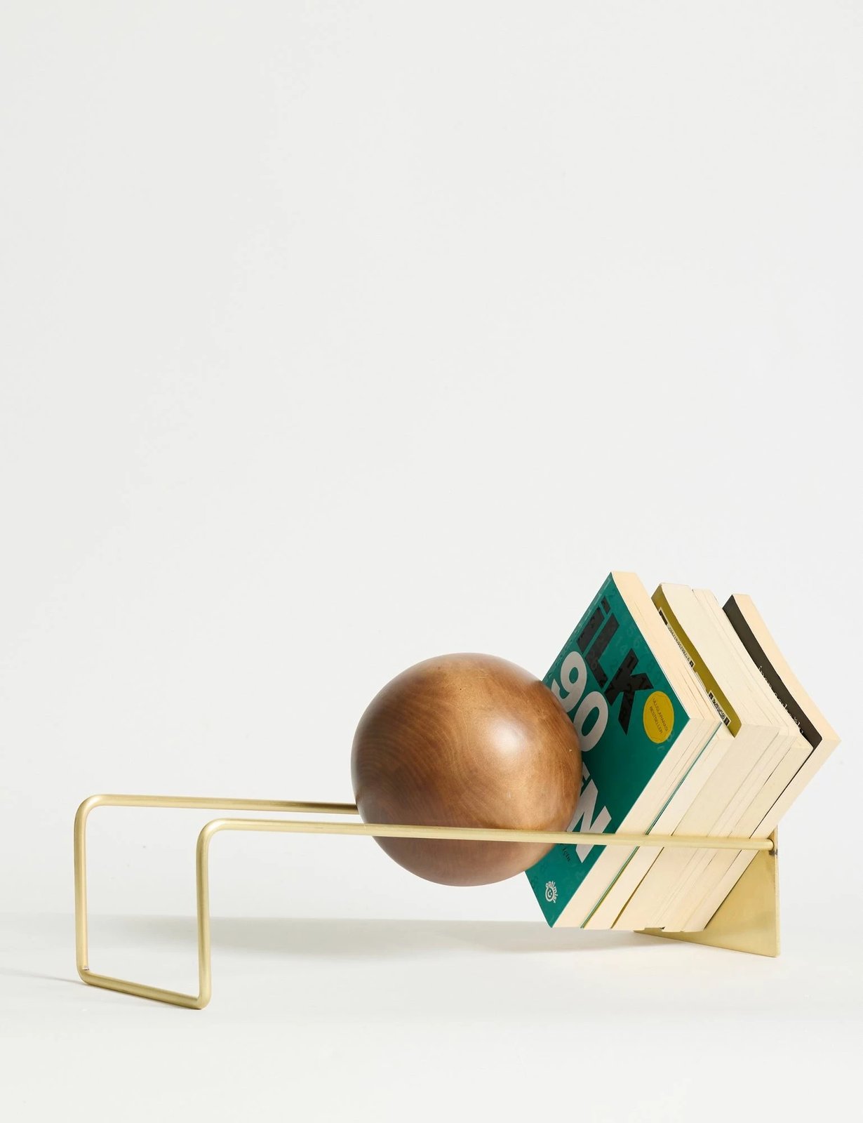 Mbajtës librash dekorativ Skye Decor, ngjyrë ari antik