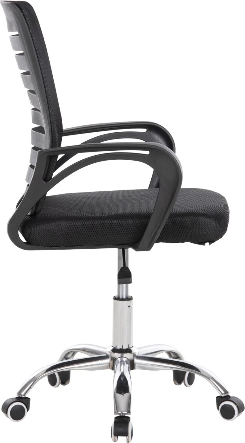 Karrige zyre TRAIL FH1192, rrjetë e zezë, këmbë metalike kromi, 64x55x98,5 cm.