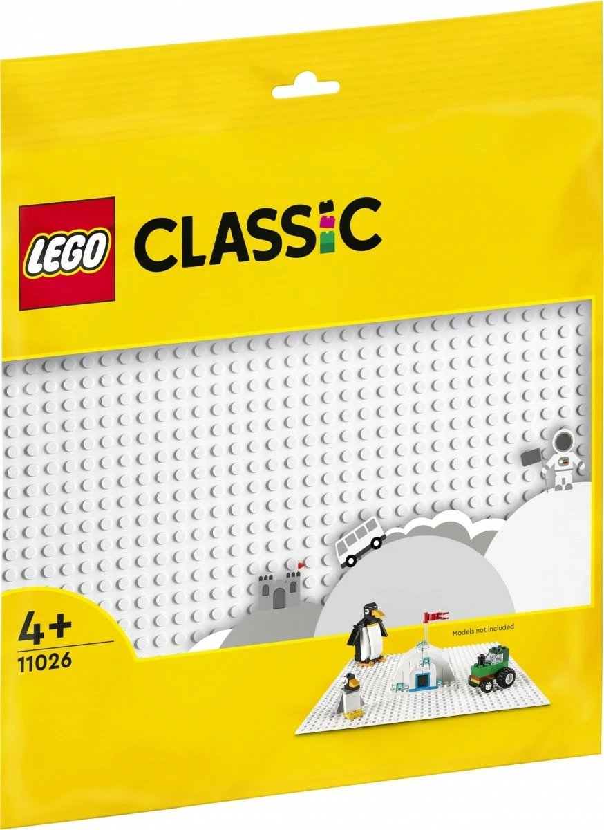 Pllakë ndërtimi LEGO Classic 11026, 32x32 pika, e bardhë