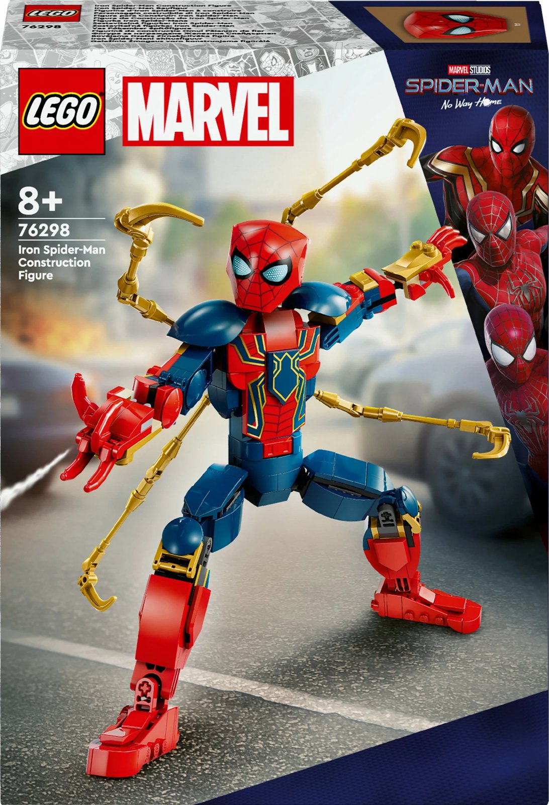 Set ndërtimi LEGO Iron Spider-Man 76298, 303 pjesë, shumëngjyrësh