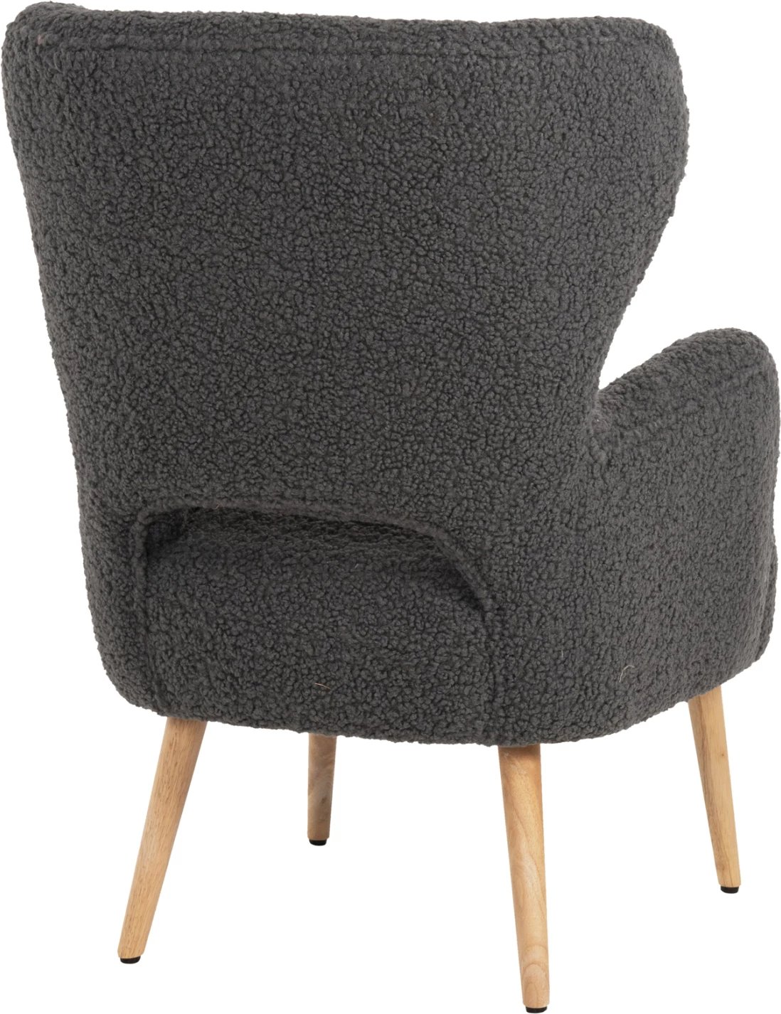 Fotelje MYLIE FH8394.21, pëlhurë boucle gri, 66x75x93H cm