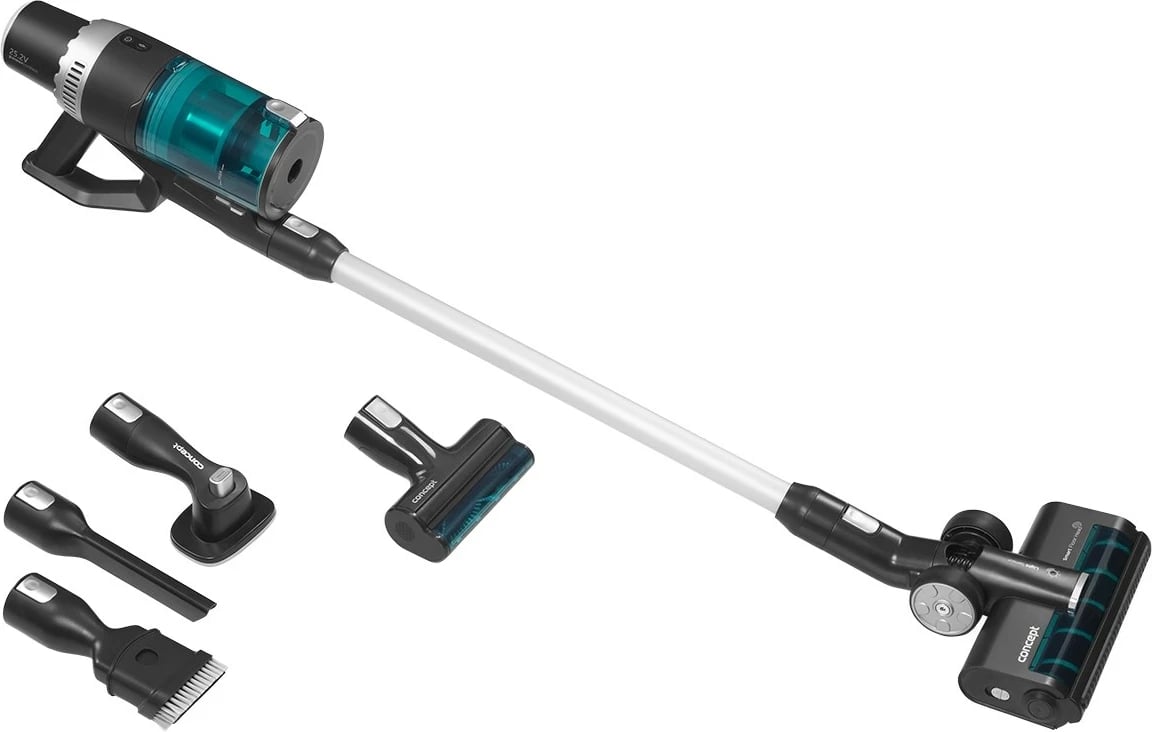 Fshesë elektrike Concept VP6110, 2-në-1, pa kabllo, 2.5 Ah, E zezë Fshesë elektrike Concept VP6110, 2-në-1, pa kabllo, 2.5 Ah, E zezë