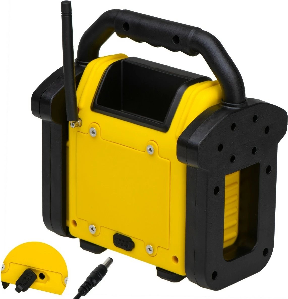 Radio ndërtimi, Adler AD1911, Bluetooth 5.1, FM, IPX54, 10W, AUX, karikim 5V, e zezë/e verdhë