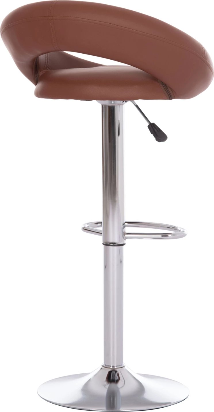 Karrige për bar REA, rrotulluese, lëkurë PU kafe, me amortizator, 54x47x96cm, set prej 2 copë