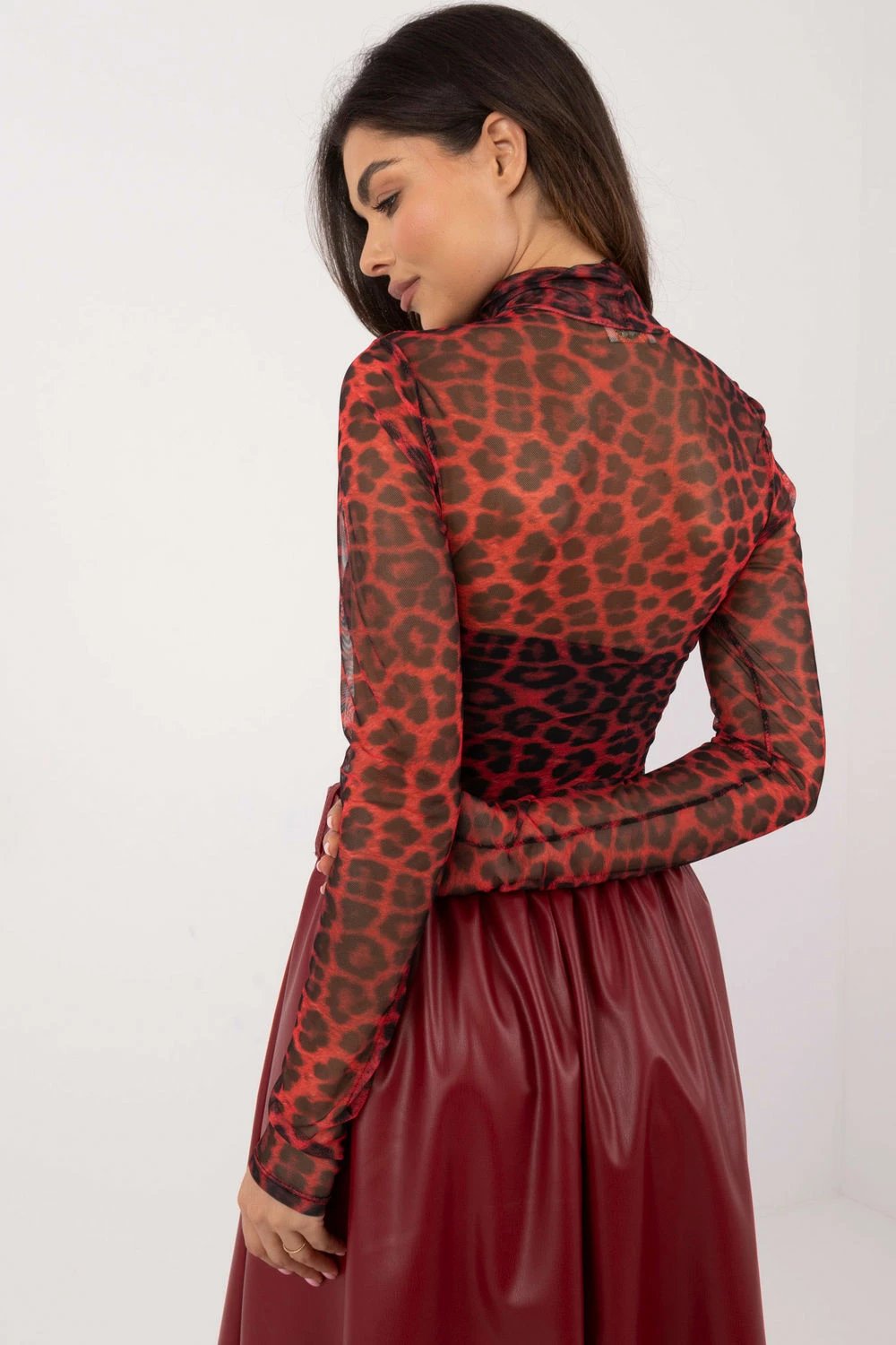 Bluzë Italy Moda 202393 femra, e kuqe