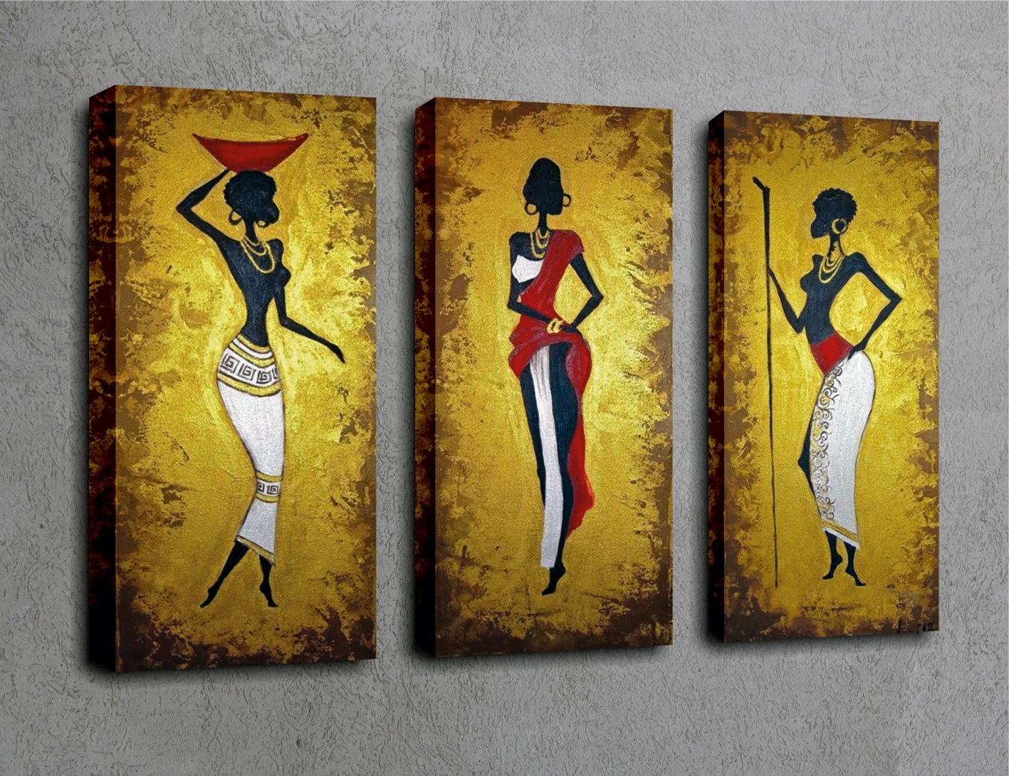 Pikturë dekorative në kanavacë (3 copë), Wallity, UC024