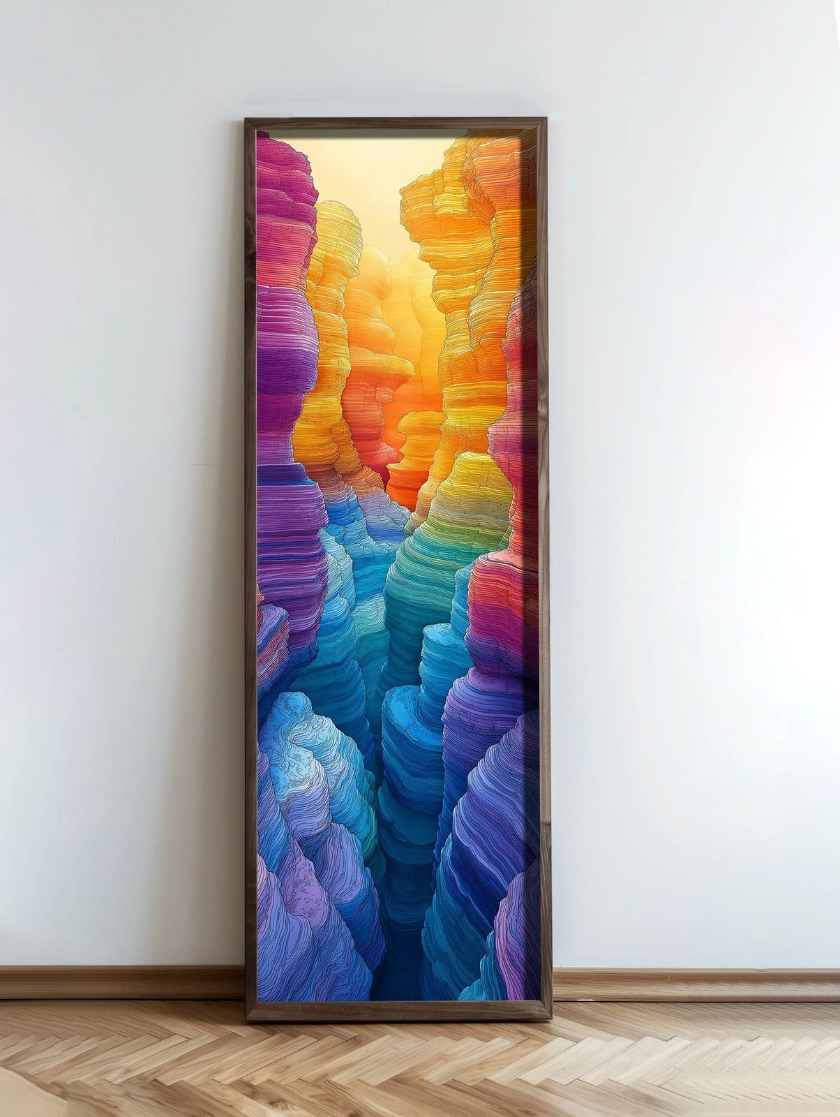 Pikturë dekorative me kornizë, MDF, shumëngjyrëshe, Wallity, EMR070